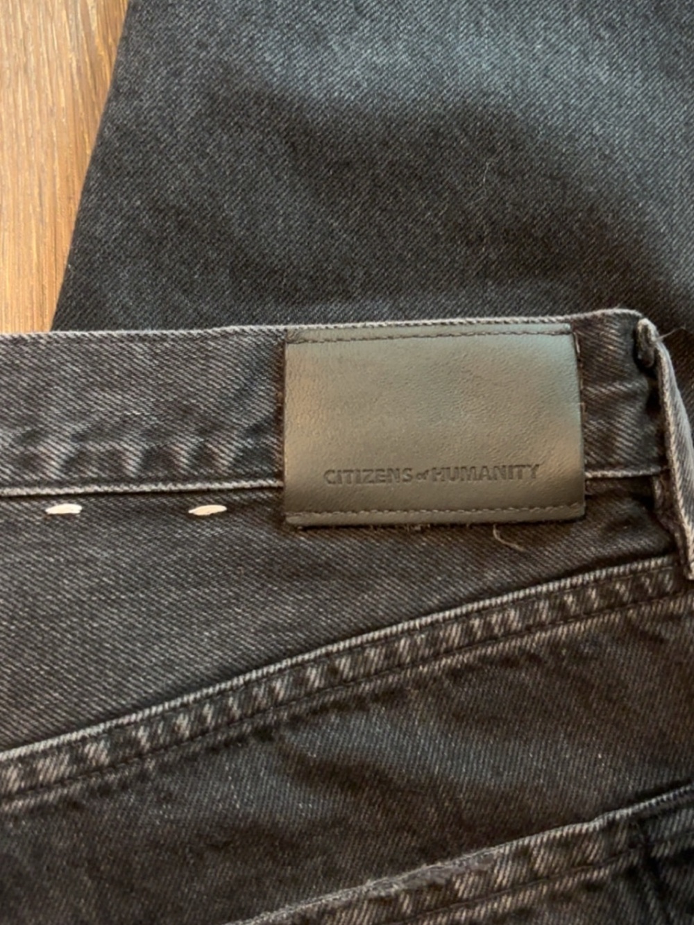 Citizens of Humanity Ayla Raw Edge black Wide Leg jeans size 30 - Picture 6 of 9